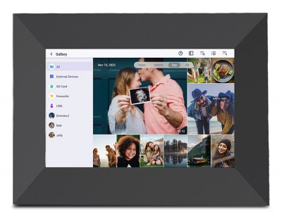 PRIXTON  Prado S Cadre Photos Num&eacute;riques Noir 17,8 Cm (7"") &Eacute;cran Tactile Wifi