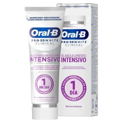 ORAL B PRO-3DWHITE Clinical Blanqueamiento Intensivo pasta dent&iacute;frica 75 ml