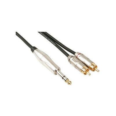 HQ POWER PRO audio Cables 145106&nbsp;C&acirc;ble audio professionnel, 6&nbsp;m, noir