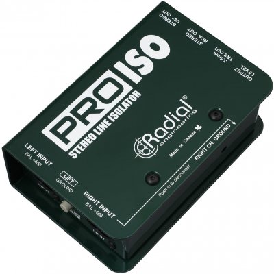RADIAL PRO-ISO - DI convertisseur st&eacute;r&eacute;o -10/+4dB