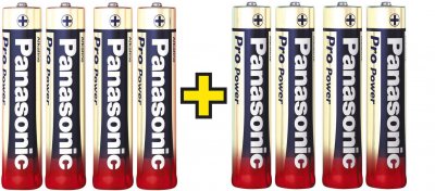 PANASONIC Pro Power 4+4 gratis Pile LR3 (AAA) alcaline(s) 1.5 V 8 pc(s)