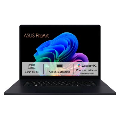 ASUS ProArt P16 H7606WW-DRSE052X 16"" OLED 120 Hz Copilot+PC AMD Ryzen AI 9 64 Go RAM 2 To SSD Noir Nano