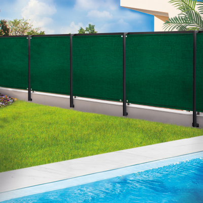 IDMARKET Probache - Brise Vue renforc&eacute; 1,2 x 10 M Vert 220 GR/m&sup2; Luxe Pro