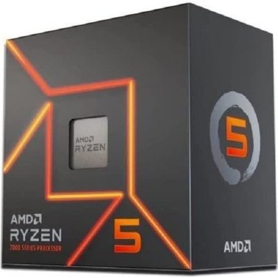 AMD Processeur  Ryzen 5 7600 6 C&oelig;urs 38Mo L3 DDR5 PCIe 5.0 Noir 