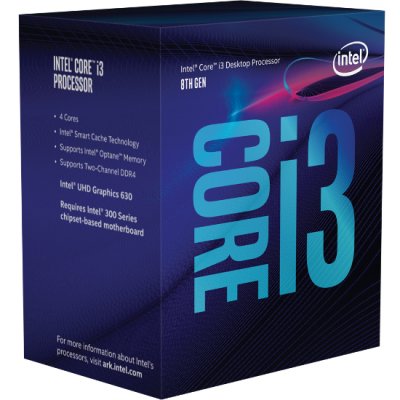 INTEL Processeur  Core i3-8100T CM8068403377415 4 C&oelig;urs 3.10GHz 6Mo Cache 