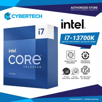 INTEL Processeur  Core i7-13700K Tray 