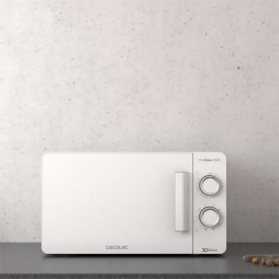 CECOTEC ProClean 3120 - Micro-onde grill blanc, 20L, 700 W, syst&acute;me 3DWave.