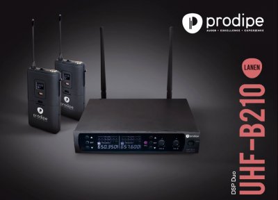 PRODIPE  uhf b210 dsp duo - syst&egrave;me sans fil uhf microphone/instrument