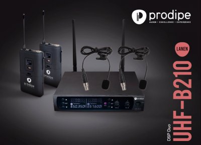 PRODIPE  UHF B210 DSP LAVALIER DUO - 2 microphones cravate