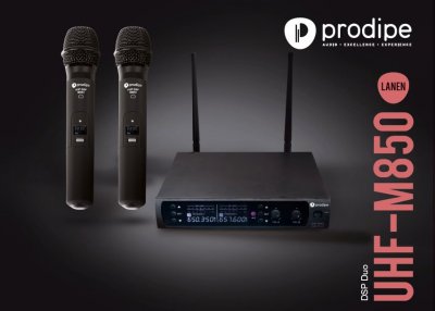 PRODIPE  UHF M850 DSP DUO LANEN - Microphones chant sans fil