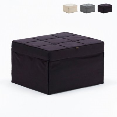 LE ROI DU RELAX Produce Shop Pouf fauteuil lit pliant en tissu Sweet Relax - Noir