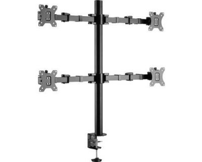 SPEAKA PROFESSIONAL Professional SP-MM-540 x4 Support d&eacute;cran 43,2 cm (17) - 81,3 cm (32) inclinable + pivotant