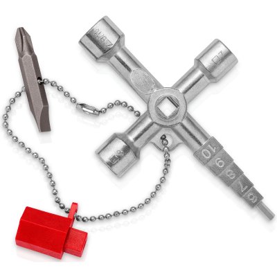 KNIPEX Profi-key Cl&eacute; Pour Syst&egrave;mes De Fermeture 90mmpoign&eacute;es Longues
