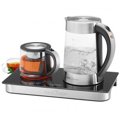 PROFICOOK  Machine &agrave; th&eacute; et caf&eacute; 2250 W argent&eacute;e PC-TKS 1056 