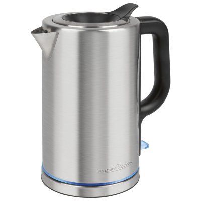 PROFICOOK  Pc-wks 1321 Bouilloire 1,7 L 2200 W Noir, Acier Inoxydable