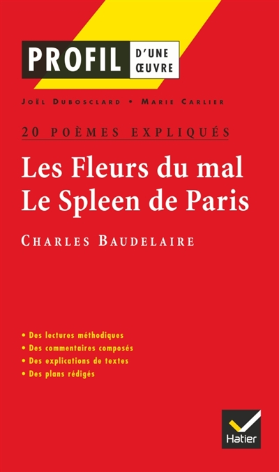 Profil dune oeuvre baudelaire les fleurs