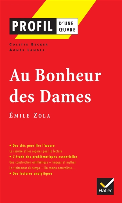 Profil - Zola (Emile) : Au Bonheur des Dames