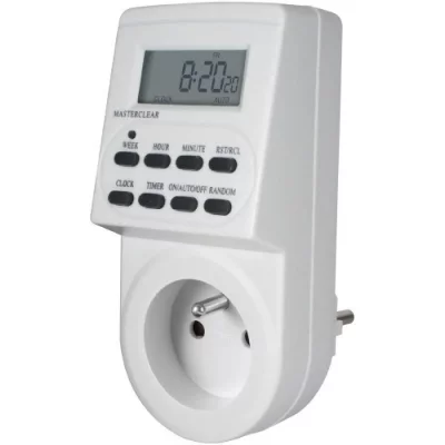 BRENNENSTUHL Programmateur hebdomadaire DZ 20 - Cycle 7 jours - 16A - Blanc