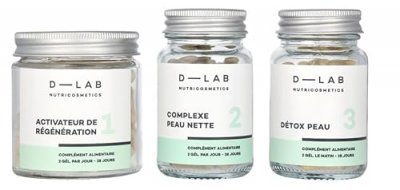 D LAB NUTRICOSMETICS Programme Peau Parfaite 2 mois - Peau r&eacute;g&eacute;n&eacute;r&eacute;e, purifi&eacute;e et matifi&eacute;e