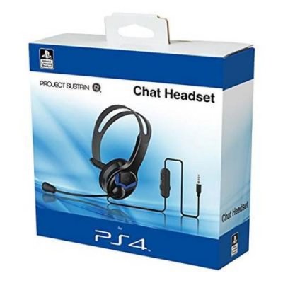  Project sustain casque chat headset eps4014 /12 - ps4 nvelle ref noir