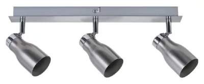 PAULMANN Projecteur 3 sources meli - nickel satin&eacute; - max. 3 x 10w - gu10 - 230v - sans sources - dimmable