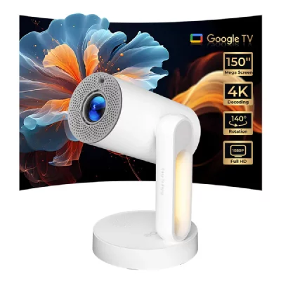 GENERIQUE Projecteur ETOE Starfish Plus avec Google TV int&eacute;gr&eacute; &ndash; Vid&eacute;o 4K, Rotation 140&deg; et Commande Vocale