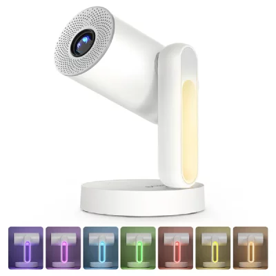 ETOE Projecteur &eacute;toile de mer  avec Android TV 11.0 int&eacute;gr&eacute; et rotation &agrave; 140&deg; Starfish blanc