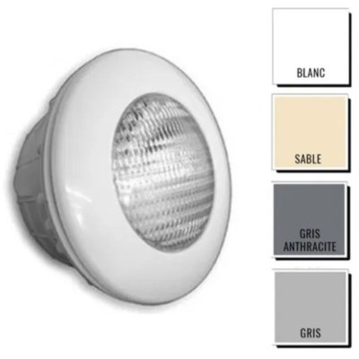 ASTRAL Projecteur gris led 1,14 blanche pour piscine b&eacute;ton et liner