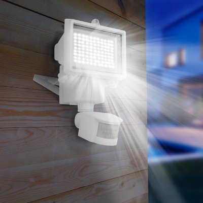 LUMISKY Projecteur solaire avec d&eacute;tecteur COOPER WHITE Blanc Plastique 1000LM
