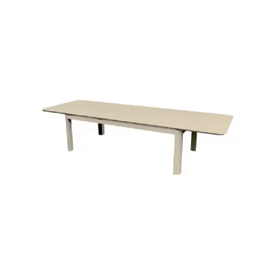 PROLOISIRS  Darius - Table de jardin extensible cr&egrave;me 230/350 x 120 cm