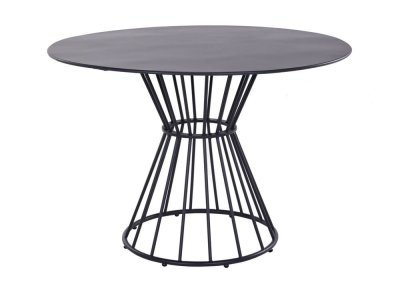 PROLOISIRS  - Table de jardin ronde en acier epoxy 110 cm Holland