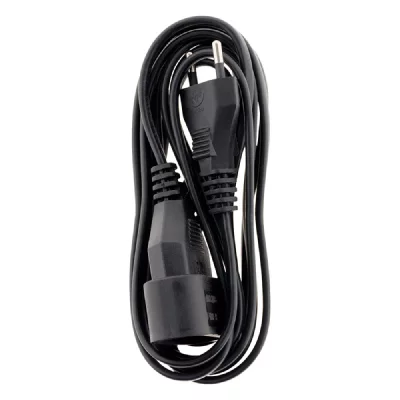 ZENITECH Prolongateur qualit&eacute; HO3VVH2F 2x 0.75 prise 6A Noir 3m - 