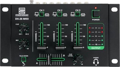 PRONOMIC  DX-26 MKII USB DJ table de mixage
