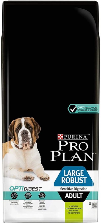 PRO PLAN Proplan Chien Large Adult Robust OptiDigest Agneau