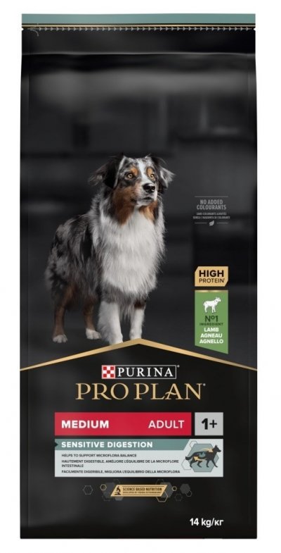 PRO PLAN Proplan Chien Medium Adulte OptiDigest Agneau