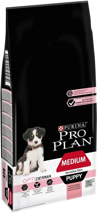 PRO PLAN Proplan Puppy Medium OptiDerma Saumon