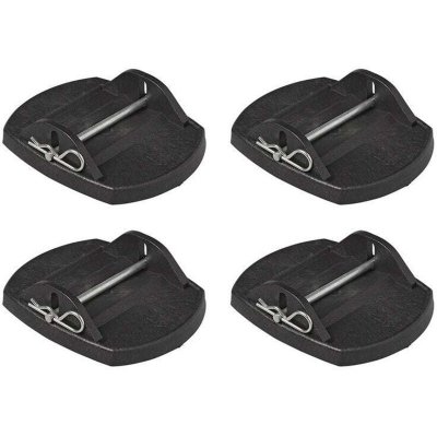 PROPLUS  Pieds de v&eacute;rin stationnement avec broche m&eacute;tal jeu de 4 pi&egrave;ces