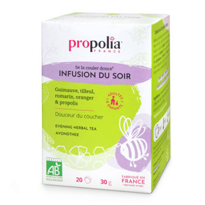 PROPOLIA  Se la Couler Douce Infusion du Soir Bio 20 sachets