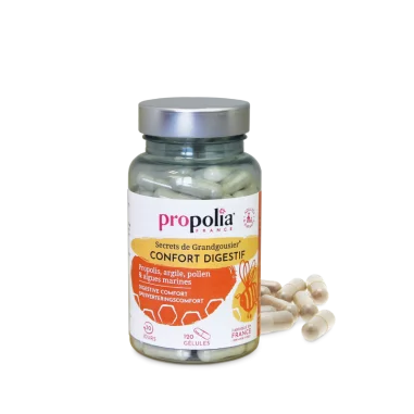 PROPOLIA  - Sp&eacute;cialistes de la Propolis 120 g&eacute;lules confort digestif
