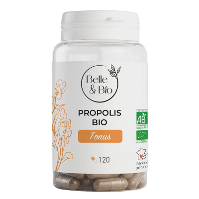 BELLE & BIO Propolis Bio 120 G&eacute;lules - Contre Les Agressions Hivernales