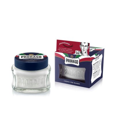 PRORASO  Cr&egrave;me Pr&eacute;-Rasage Rouge au Santal et beurre de karit&eacute; 100 ml