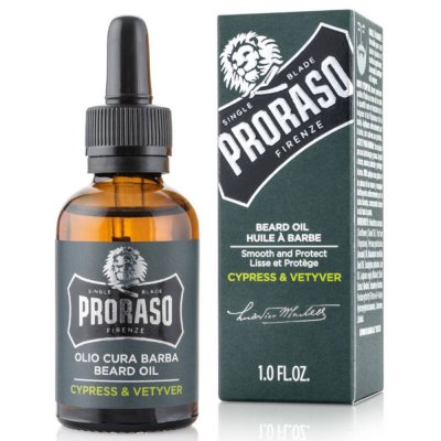 PRORASO  - huile pour barbe cypr&egrave;s et v&eacute;tiver 30ml