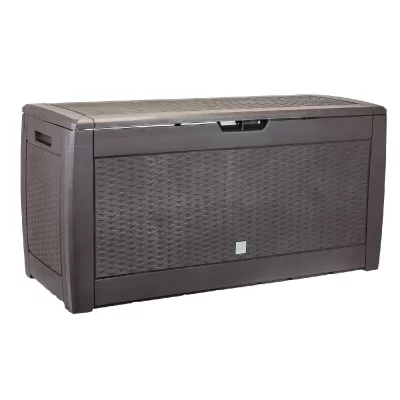 PROSPERPLAST PLASTIC PRODUCTS Prosperplast Wicker Style Garden Chest 310l 119x48x60 Cm Marron