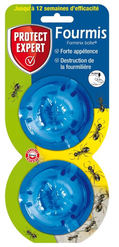 PROTECT EXPERT  FBOIT2N Anti-Fourmis Boites appats, 2 x 2Gr