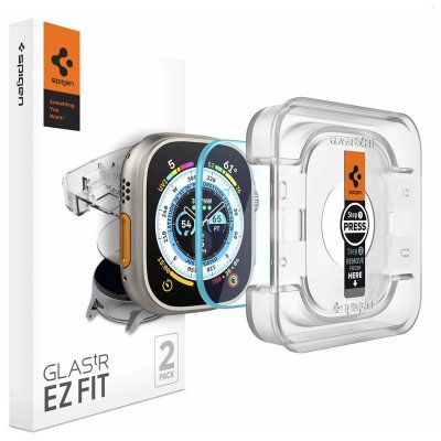 SPIGEN Protecteur d'&eacute;cran Transparent Verre tremp&eacute; pour Apple Watch Ultra - Neuf
