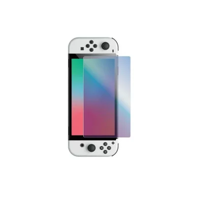 MUVIT Protection D'&eacute;cran en Verre Tremp&eacute; Filtre Bleu Nintendo Switch