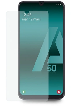 URBAN FACTORY Protection d'&eacute;cran en verre tremp&eacute; pour smartphone SAMSUNG A50