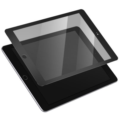 Protection D'&eacute;cran Pour Apple Ipad Mini 7.9 2012 2013 2014 Ol&eacute;ophobe Noir Moshi
