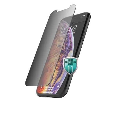 HAMA Protection d '&eacute;cran verre v&eacute;ritable ""privacy"" apple iphone x/xs/11 pro
