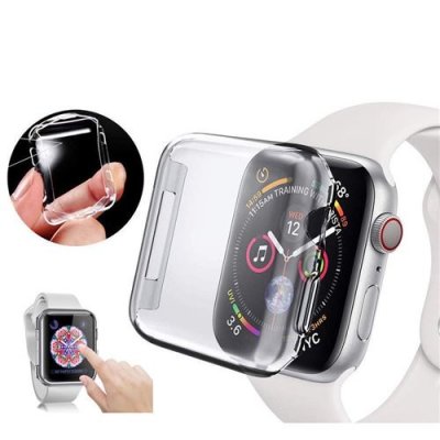  Protection d&eacute;cran en verre tremp&eacute; 3D noir pour APPLE WATCH s&eacute;rie 6 40MM